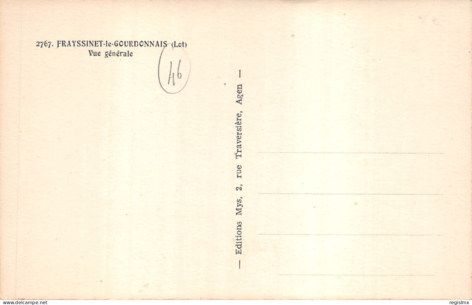 46-FRAYSSINET LE GOURDONNAIS-N°2162-E/0377 - Andere & Zonder Classificatie