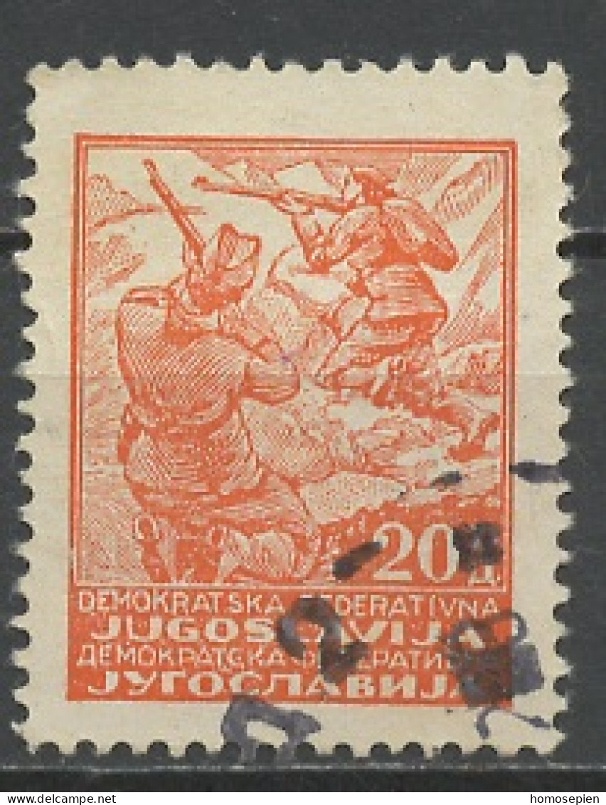 Yougoslavie - Jugoslawien - Yugoslavia 1945 Y&T N°433 - Michel N°485 (o) - 20d Partisans Au Combat - Oblitérés
