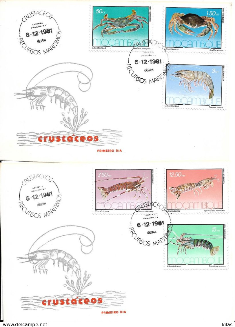 MOZAMBIQUE1981  Marine Life FDC - Crustaceans
