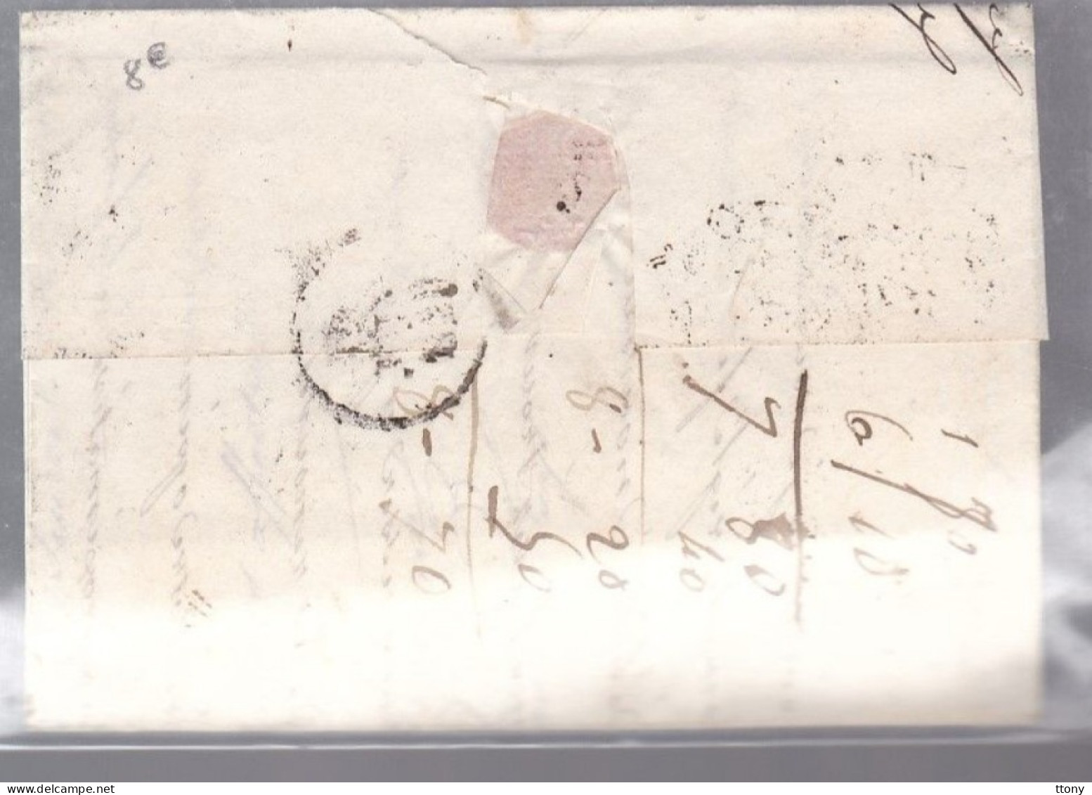 Lettre Dite Précurseurs   Sur  Lettre    Marque  Postale  70 Chalon - Sur  - Saône Dateur A 18 Juin 1829  Pour Seurre - 1801-1848: Précurseurs XIX