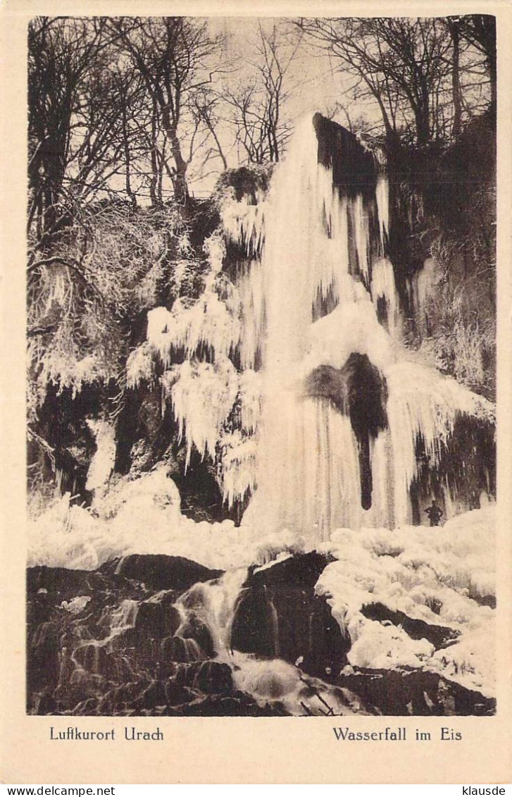 Luftkurort Urach - Wasserfall Im Eis Gel.193? - Bad Urach