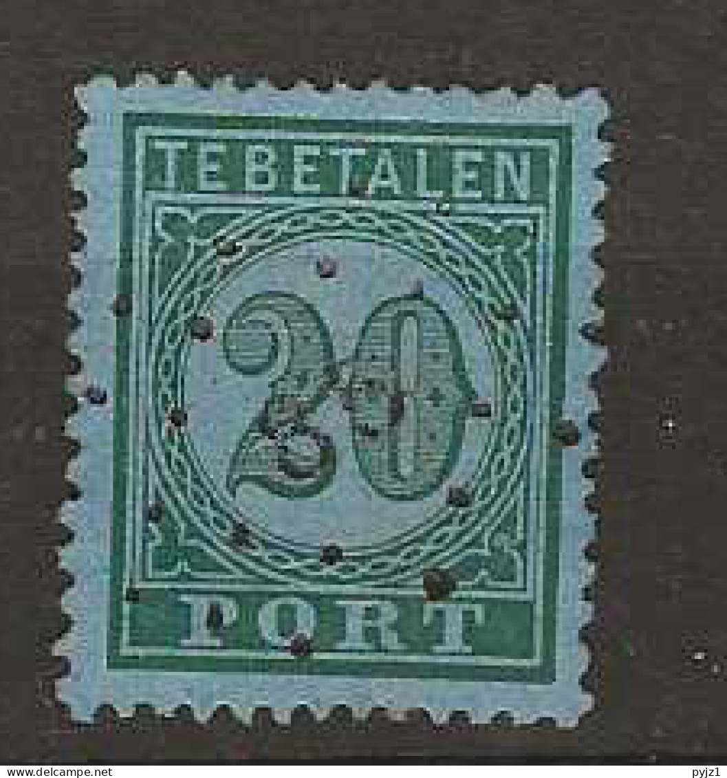 1874 USED Nederlands Indië Port NVPH  P4 Punstempel 85 - Niederländisch-Indien