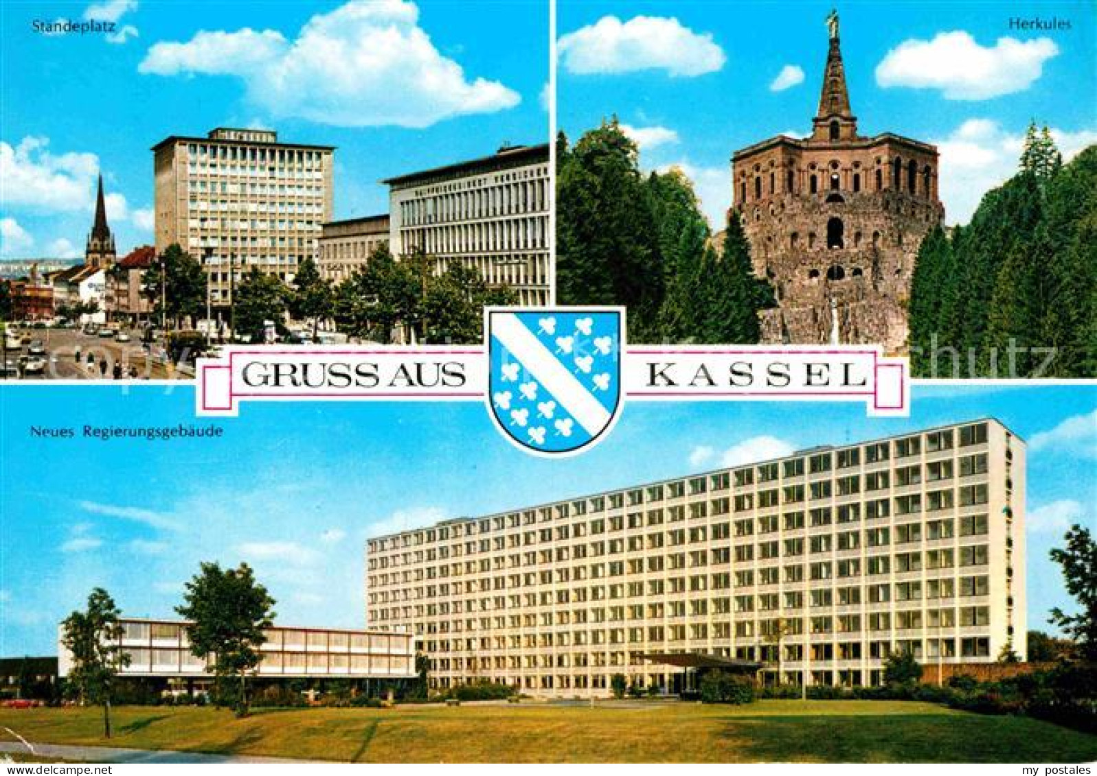 72617645 Kassel Staendeplatz Herkules Neues Regierungsgebaeude Kassel - Kassel