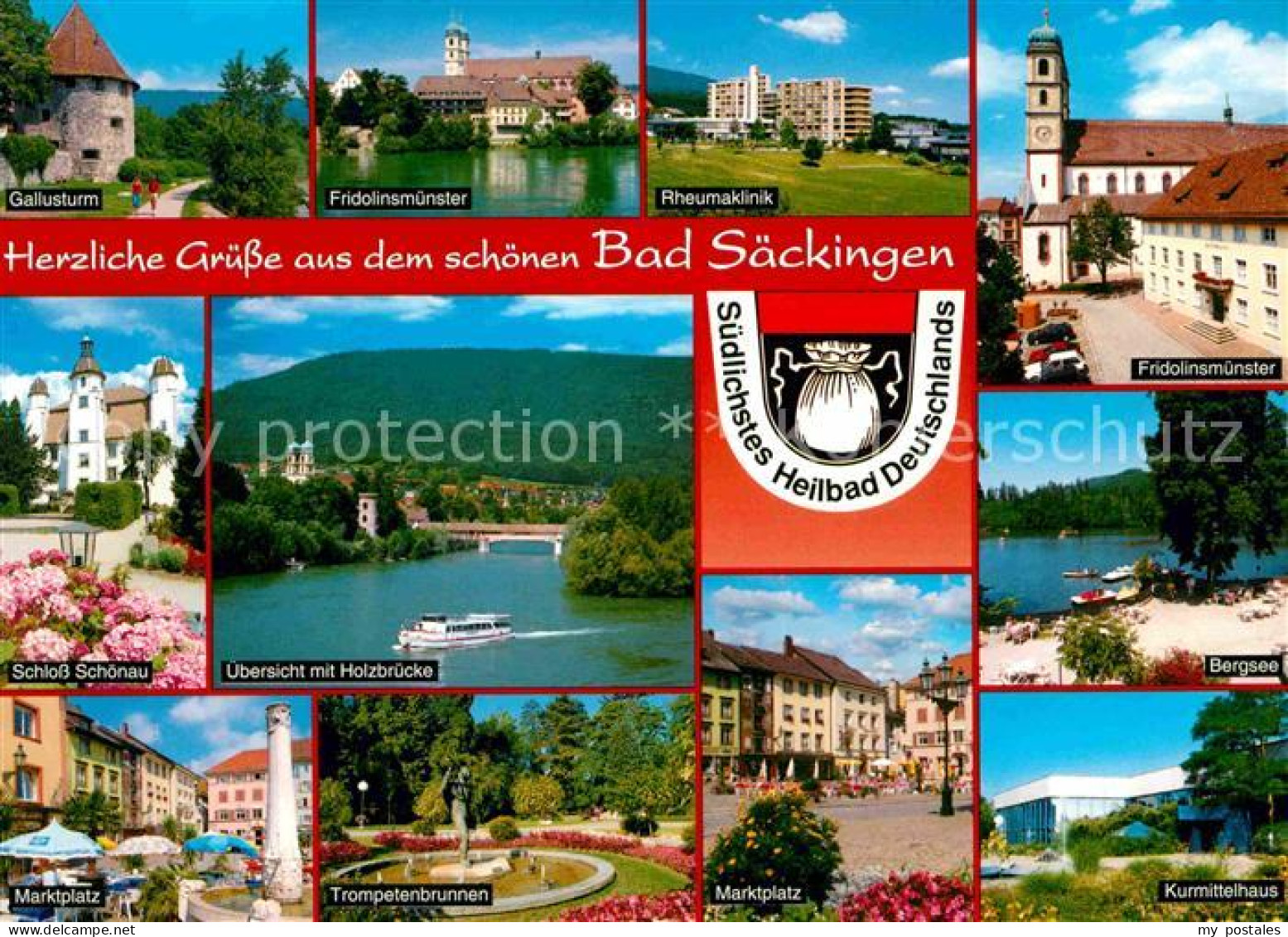 72617571 Bad Saeckingen Gallusturm Fridolinsmuenster Rheumaklinik Schloss Schoen - Bad Saeckingen
