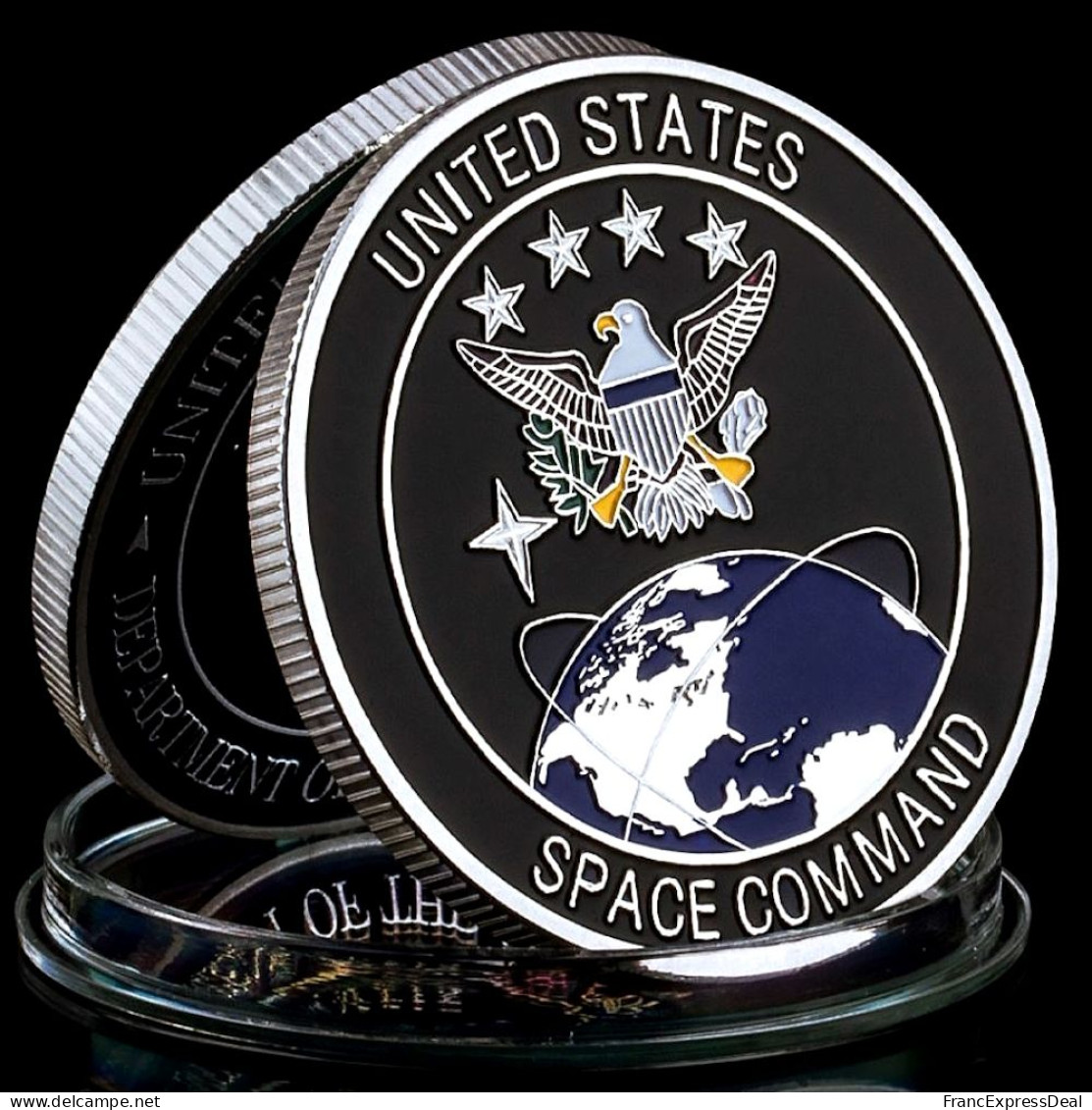 Pièce Médaille NEUVE Plaquée Argent - US Space Force Department Of The Air Force - Otros & Sin Clasificación