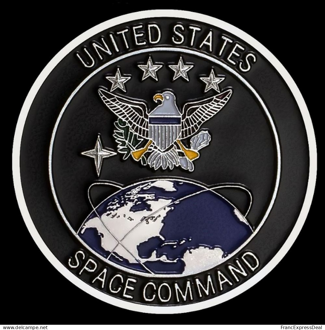 Pièce Médaille NEUVE Plaquée Argent - US Space Force Department Of The Air Force - Andere & Zonder Classificatie