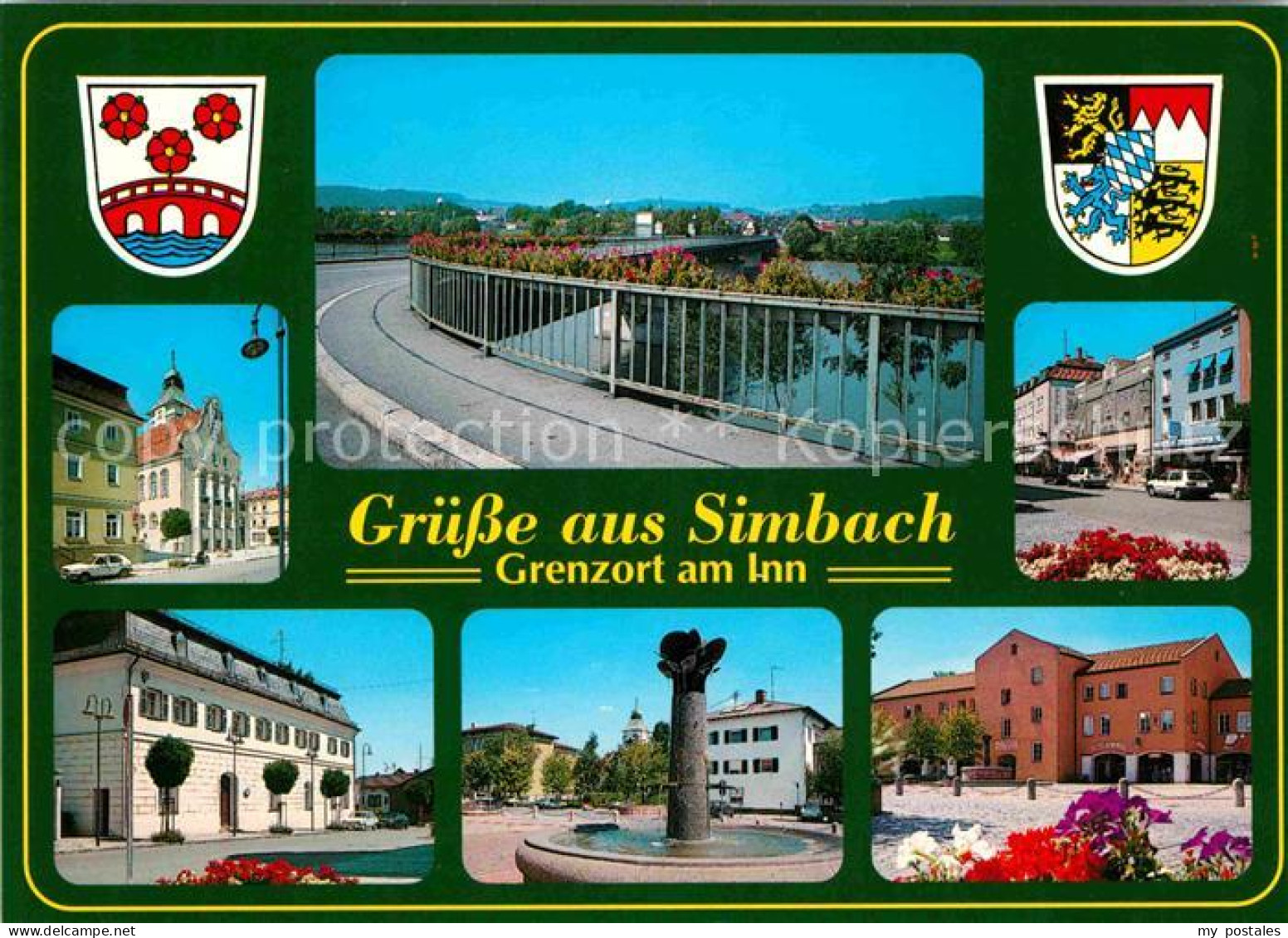 72617541 Simbach Inn Teilansichten Bruecke Brunnen Simbach A.Inn - Simbach