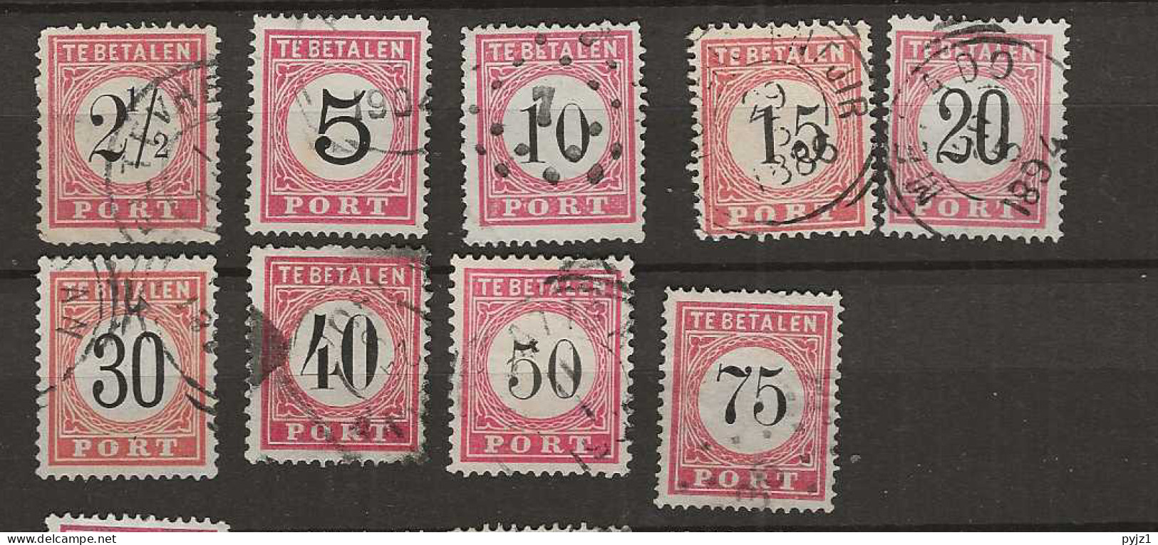 1882 USED Nederlands Indië Port NVPH  P5-13 - India Holandeses