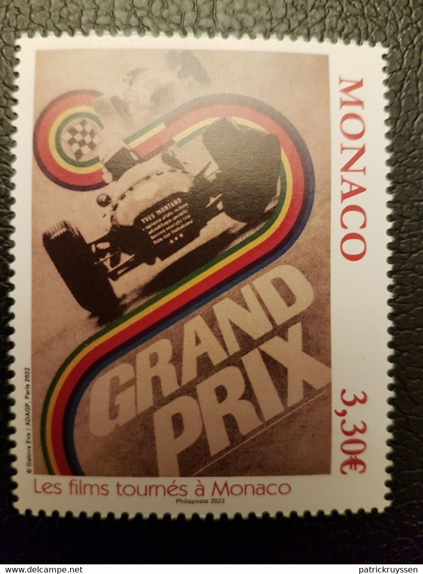 Monaco 2022 Classic Films Directed John Frankenheimer Grand Prix 1966 Car 1v Mnh - Unused Stamps