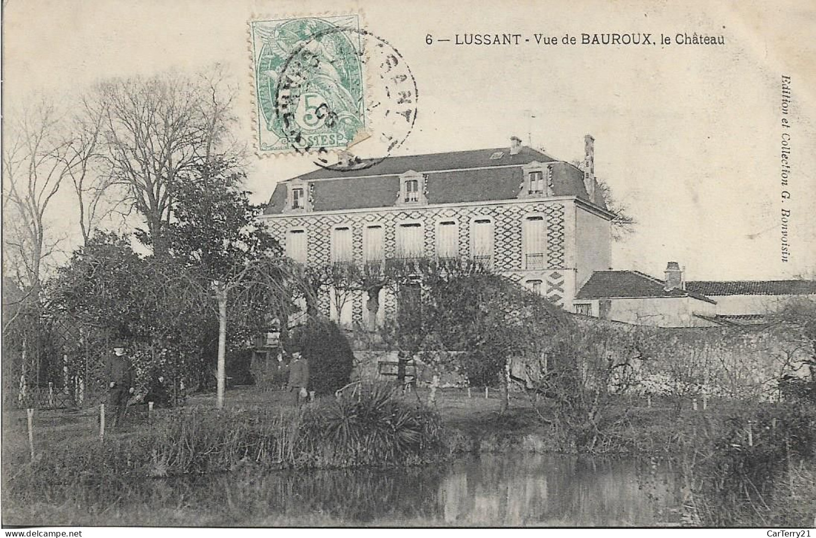 17. LUSSANT. VUE DE BAUROUX. LE CHÂTEAU. 1906. - Autres & Non Classés