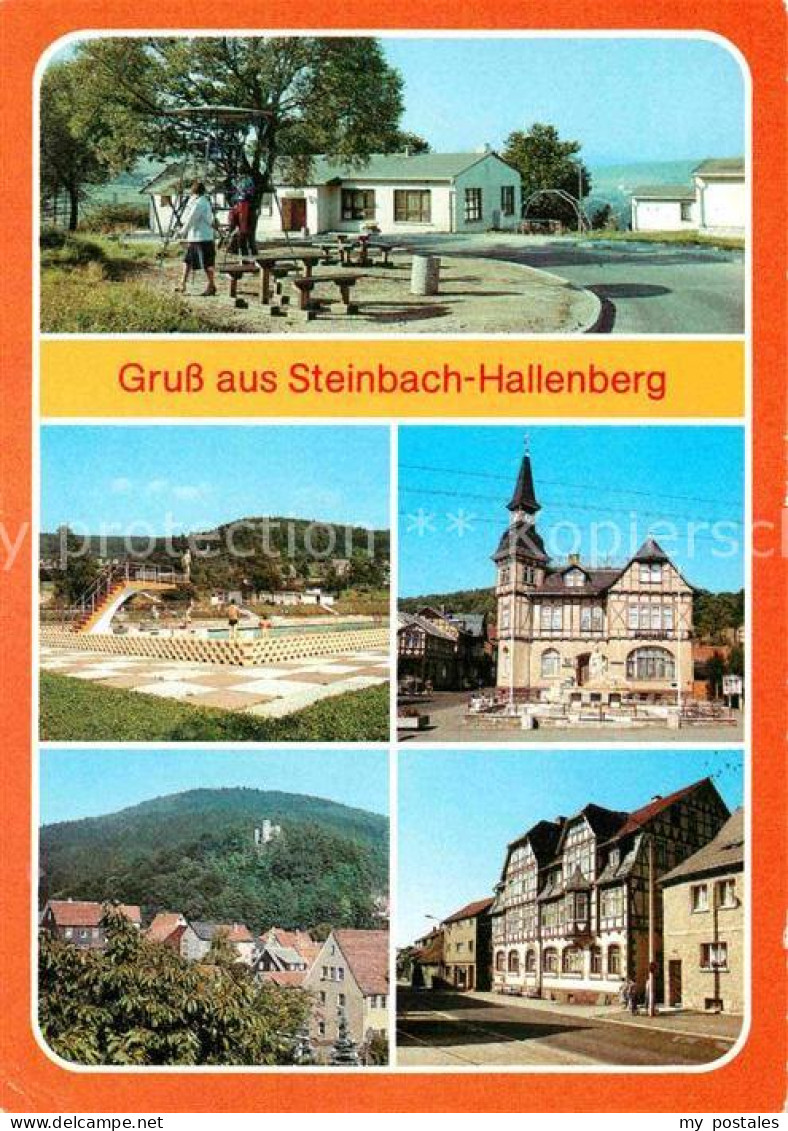 72617438 Steinbach Hallenberg Bergbaude Freibad Rat Der Stadt Ruine Hallenburg F - Schmalkalden