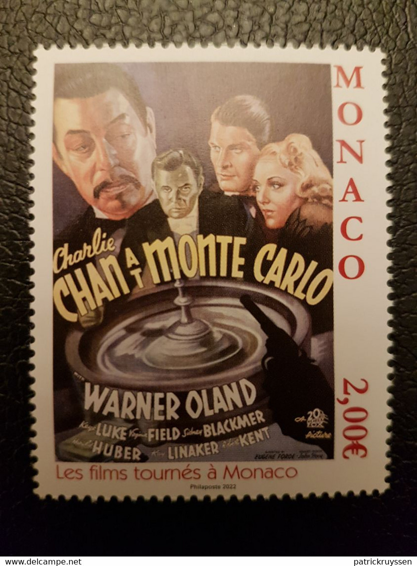 Monaco 2022 Classic Films Charlie Chan At Monte Carlo 1937 Eugene Forde 1v Mnh - Unused Stamps