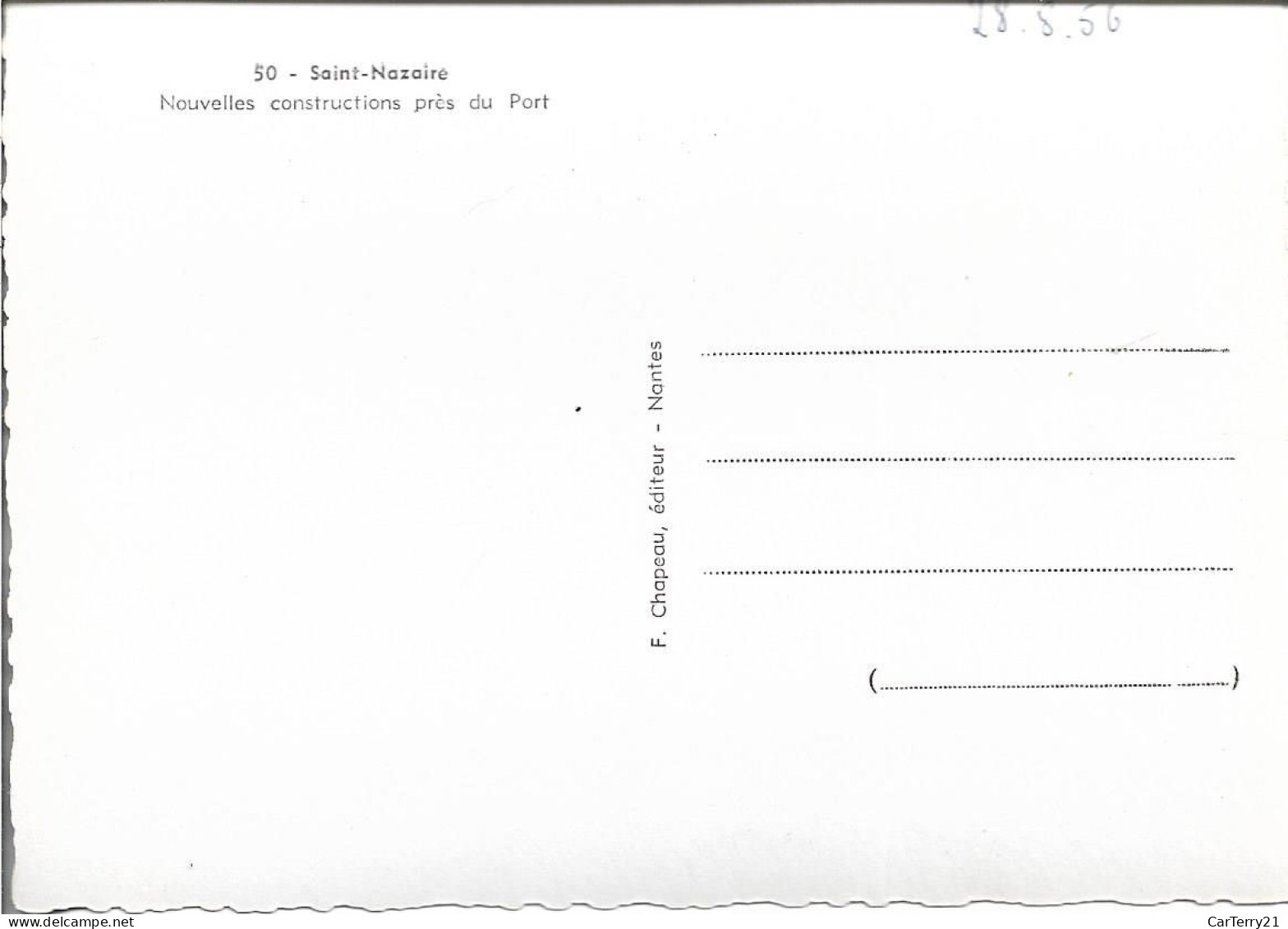 44. SAINT NAZAIRE. NOUVELLES CONSTRUCTIONS PRES DU PORT. 1956. - Saint Nazaire