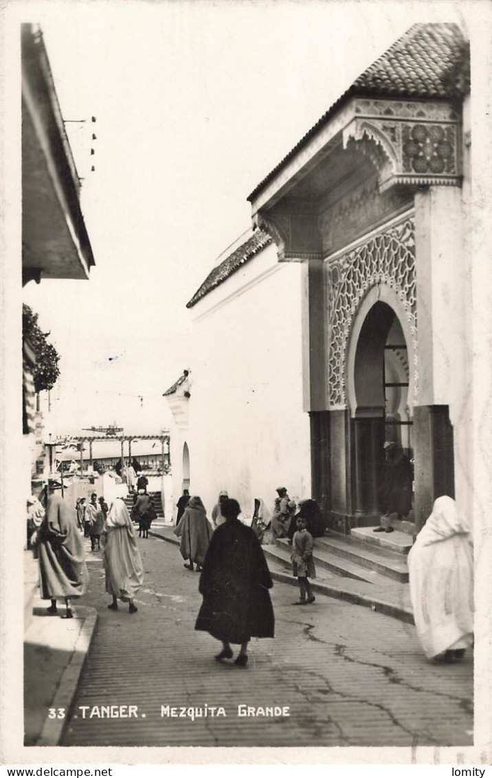 Maroc Tanger Mezquita Grande + Timbre N°162 - Tanger
