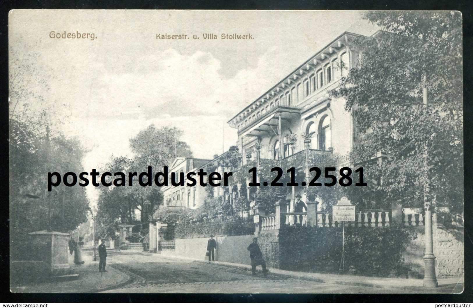 GERMANY Godesberg Postcard 1910s Kaiserstrasse. Villa Stollwerk (h3403) - Other & Unclassified