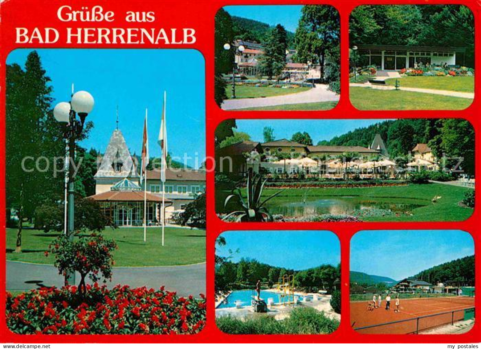 72617380 Bad Herrenalb Kuranlagen Schwimmbad Tennisplatz Bad Herrenalb - Bad Herrenalb