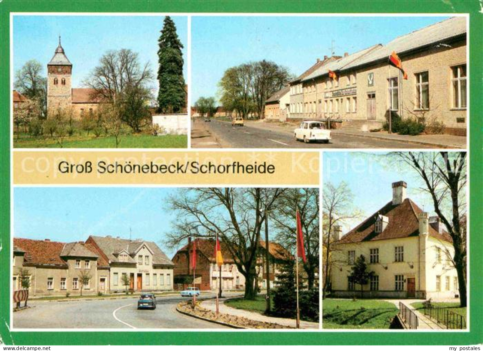 72617378 Gross Schoenebeck Kirche Baudenkmal Konsum Gaststaette Ernst Thaelmann  - Finowfurt