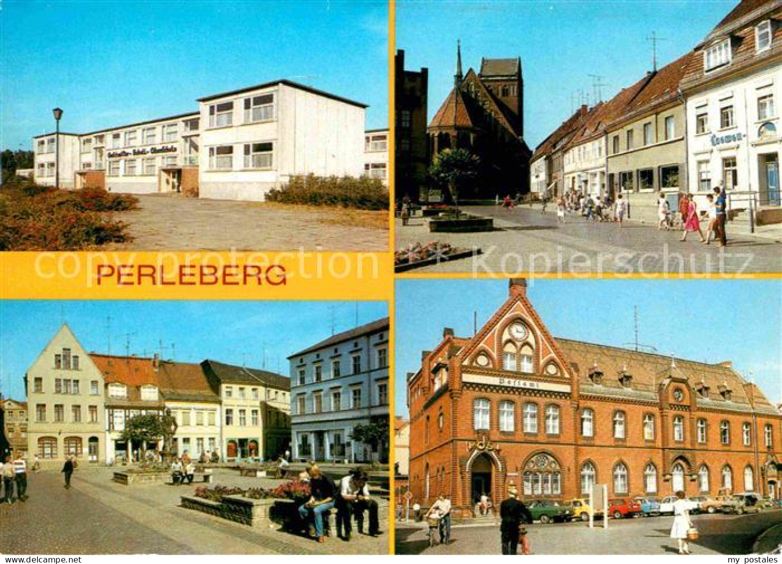 72617352 Perleberg Geschwister Scholl Oberschule Grosser Markt Post Perleberg - Perleberg