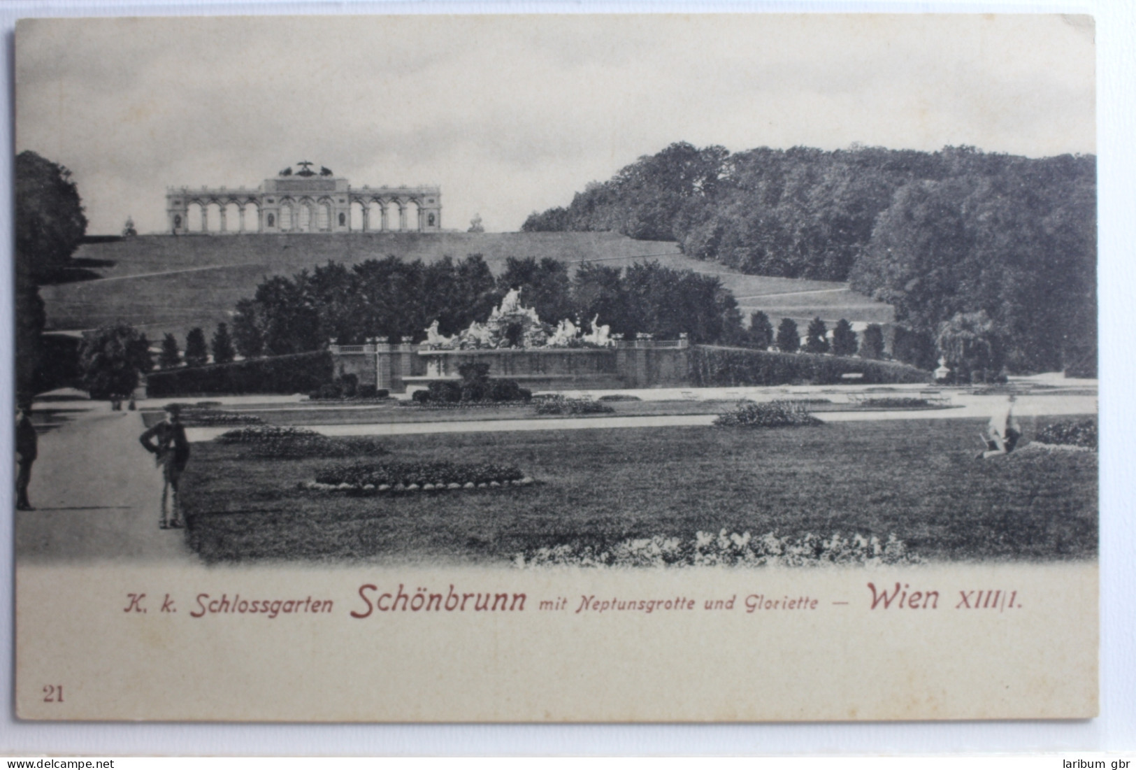 AK Wien XIII, K. K. Schlossgarten Schönbrunn M. Neptunsgrotte Ungebraucht #PC812 - Autres & Non Classés