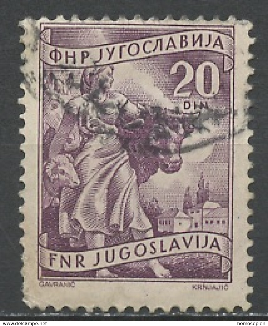 Yougoslavie - Jugoslawien - Yugoslavia 1952-53 Y&T N°593 - Michel N°682 (o) - 20d élevage - Gebruikt