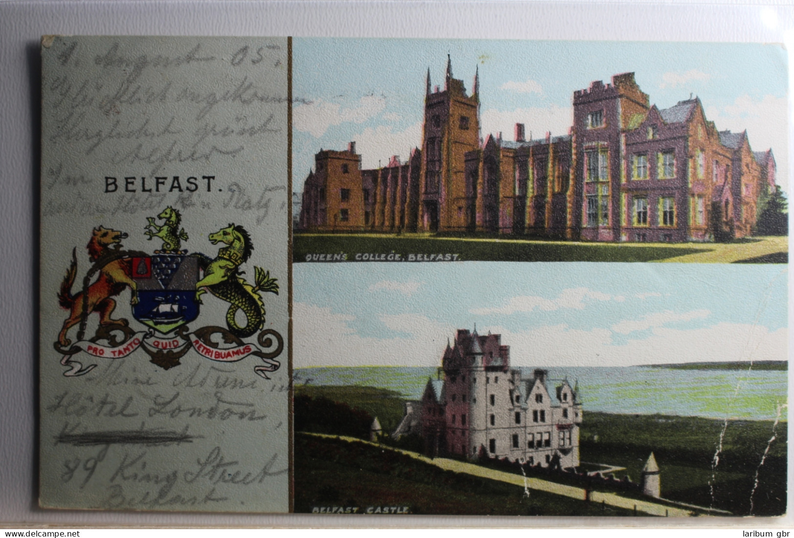 AK Belfast Queens College, Castel Mehrbildkarte 1905 Gebraucht #PD233 - Other & Unclassified