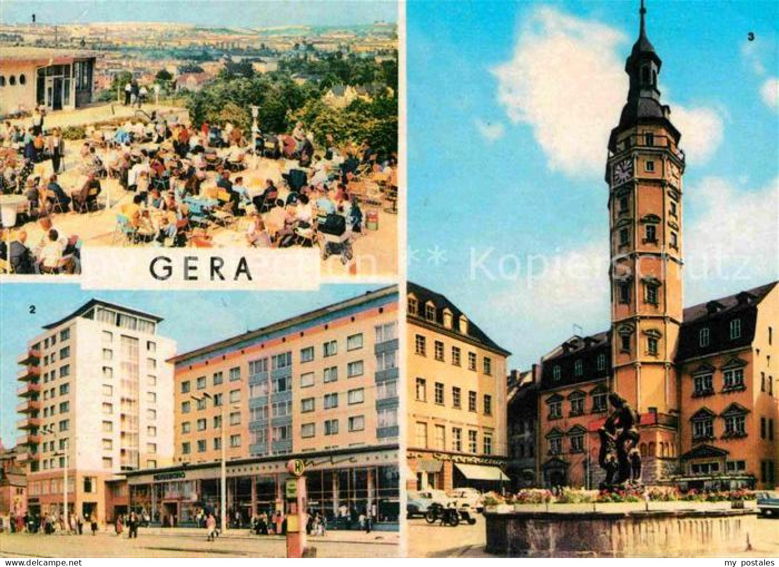 72617278 Gera Terrassencafe Osterstein Strasse Der Republik Rathaus Gera - Gera