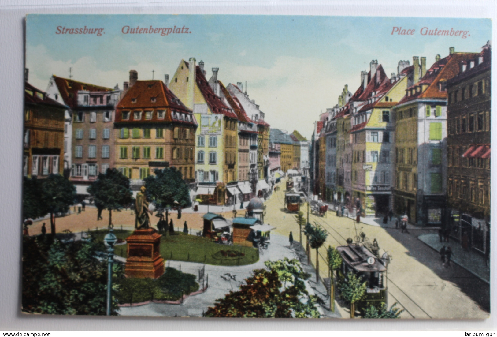 AK Straßburg Gutenbergplatz Ungebraucht #PC980 - Andere & Zonder Classificatie