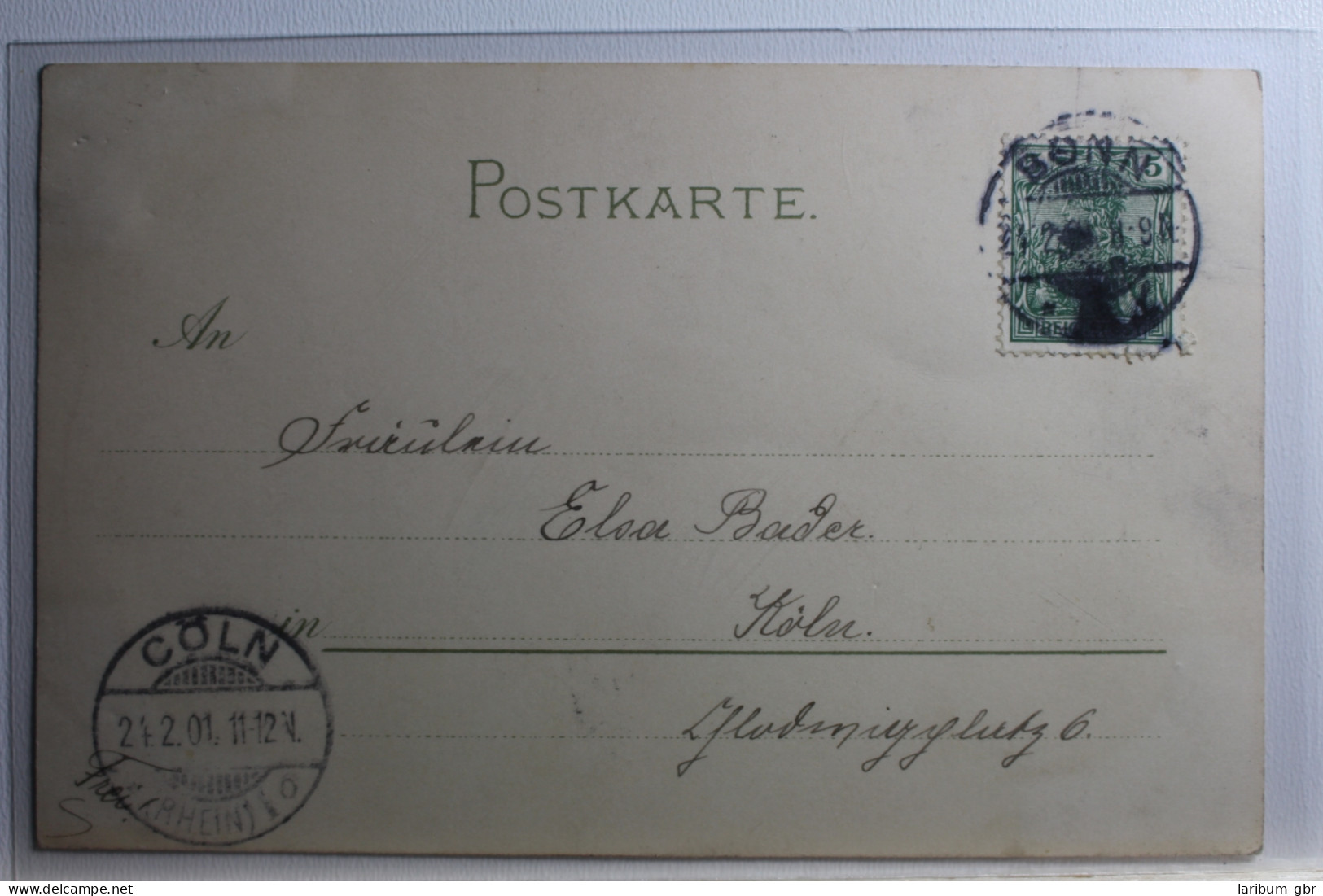 AK Deutschland Grußkarte 1901 Gebraucht #PC552 - Autres & Non Classés