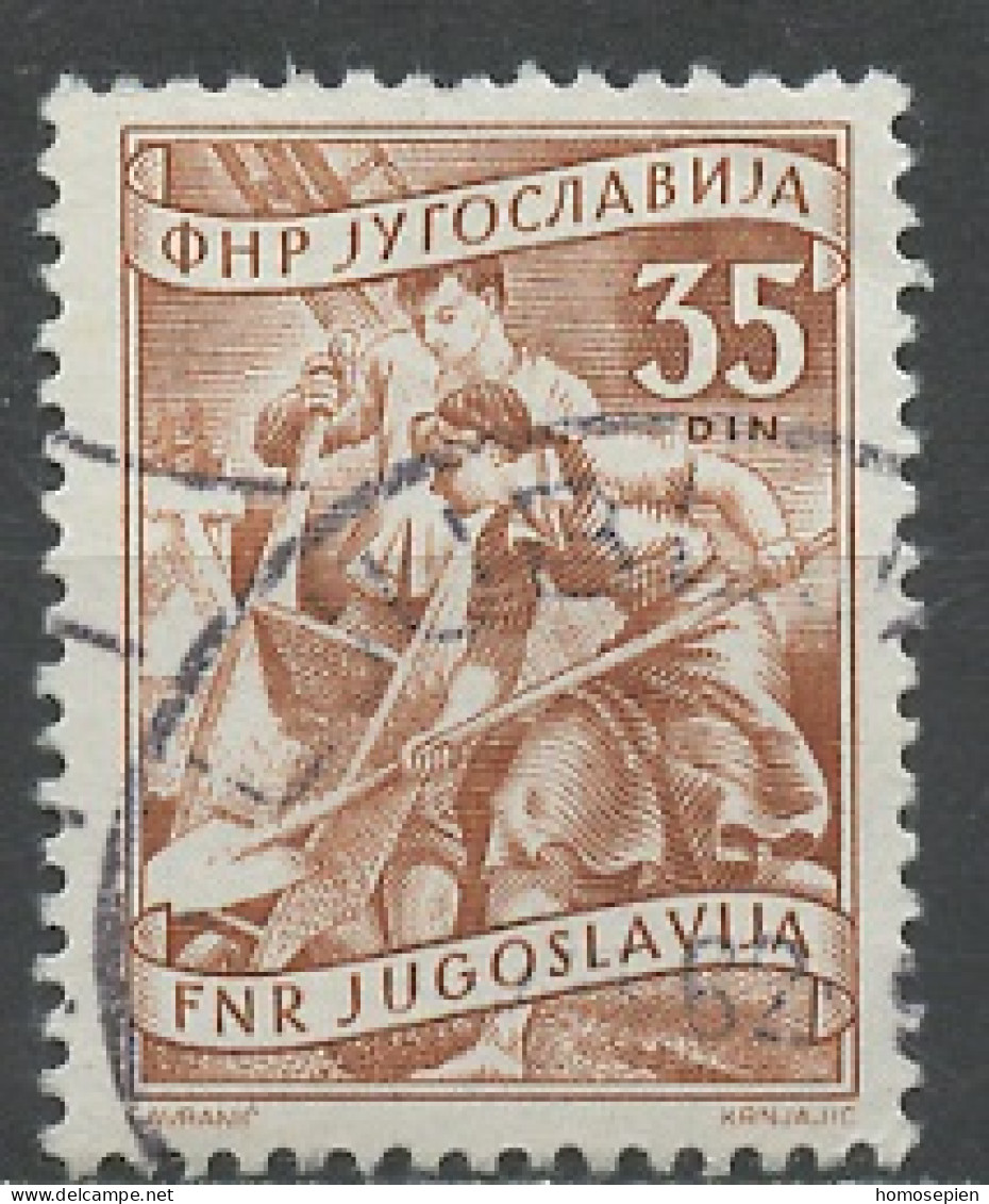 Yougoslavie - Jugoslawien - Yugoslavia 1952-53 Y&T N°596 - Michel N°685 (o) - 35d Bâtiment - Gebraucht