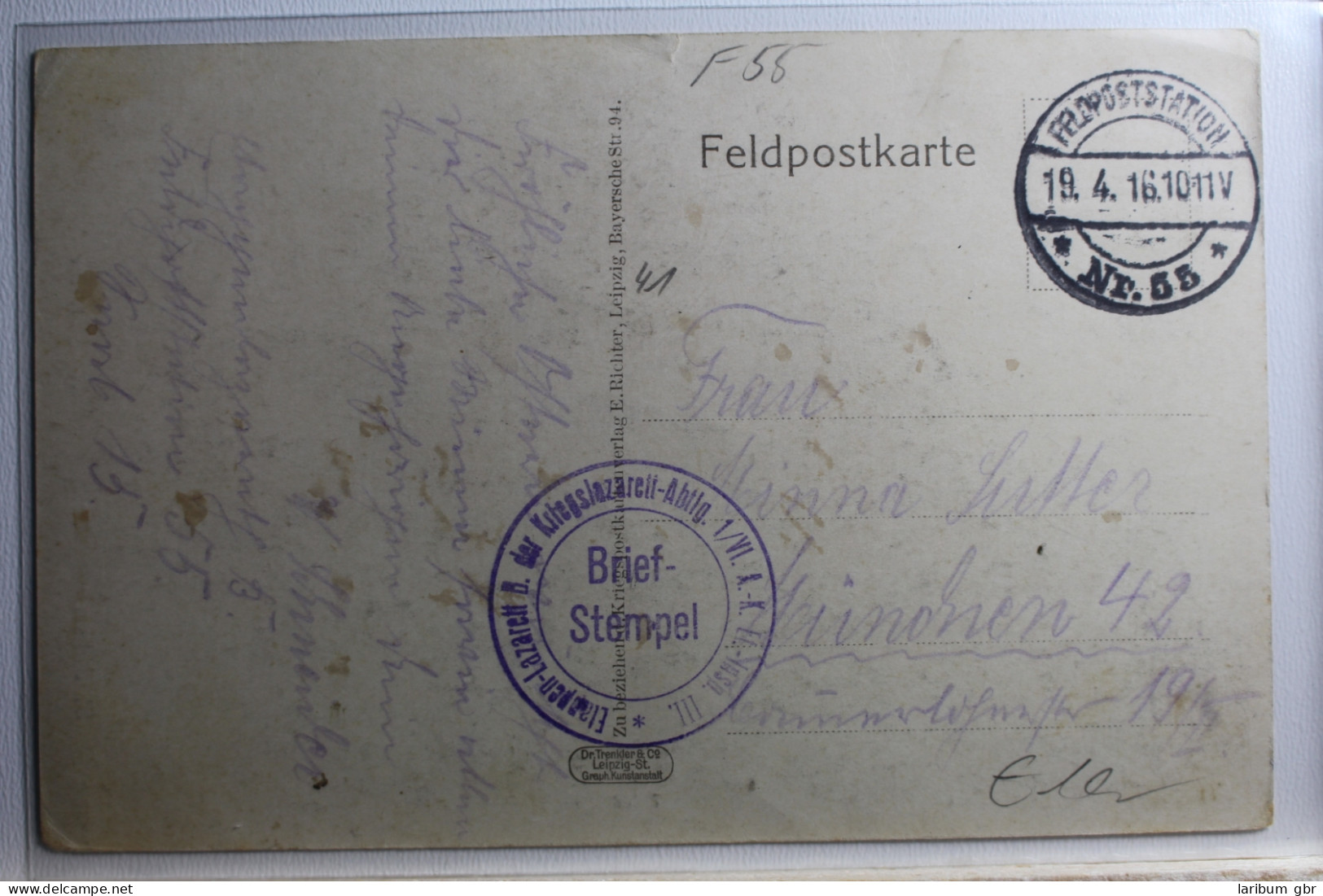 AK St. Julien Kirche Feldpost 1916 Gebraucht #PD266 - Autres & Non Classés