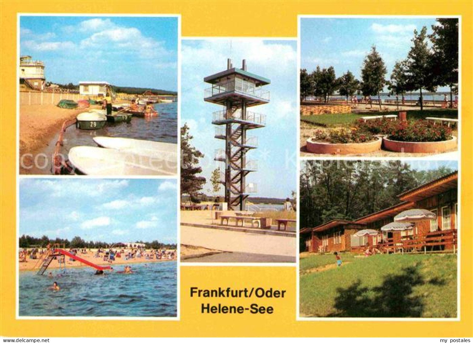 72617228 Frankfurt Oder Helene See Bootsverleih Aufsichtsturm Promenade Strand B - Frankfurt A. D. Oder