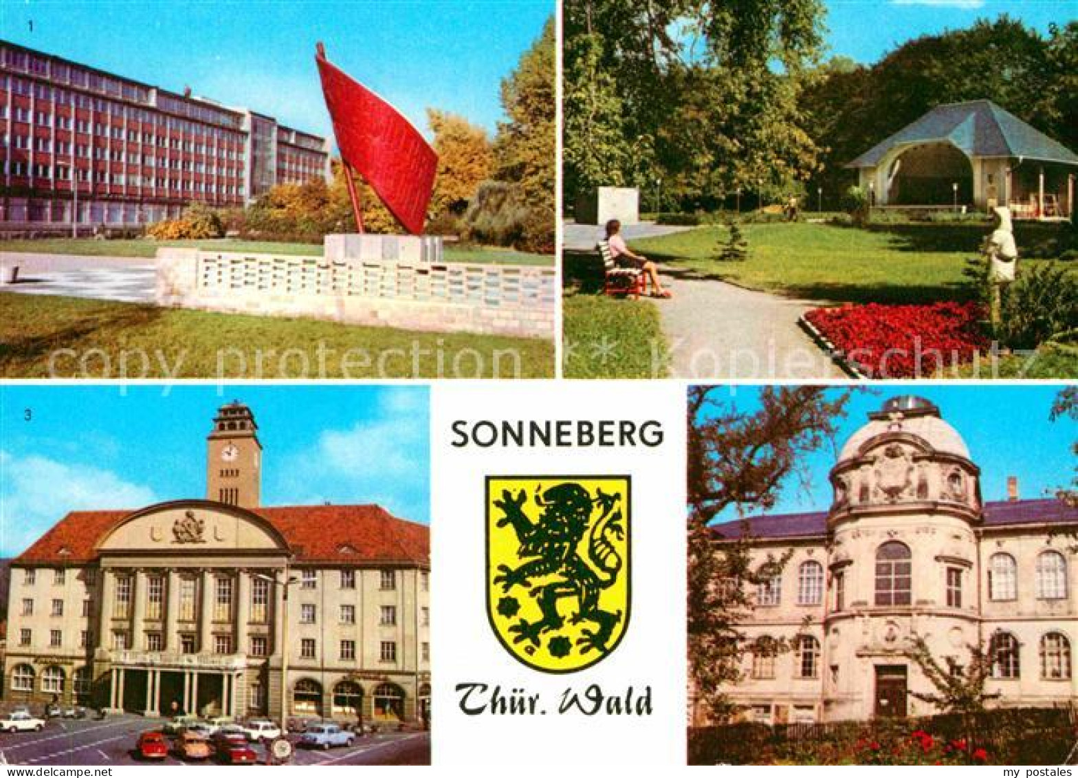 72617226 Sonneberg Thueringen Ehrenmal Karl Marx Str Stadtpark Rathaus Spielzeug - Sonneberg