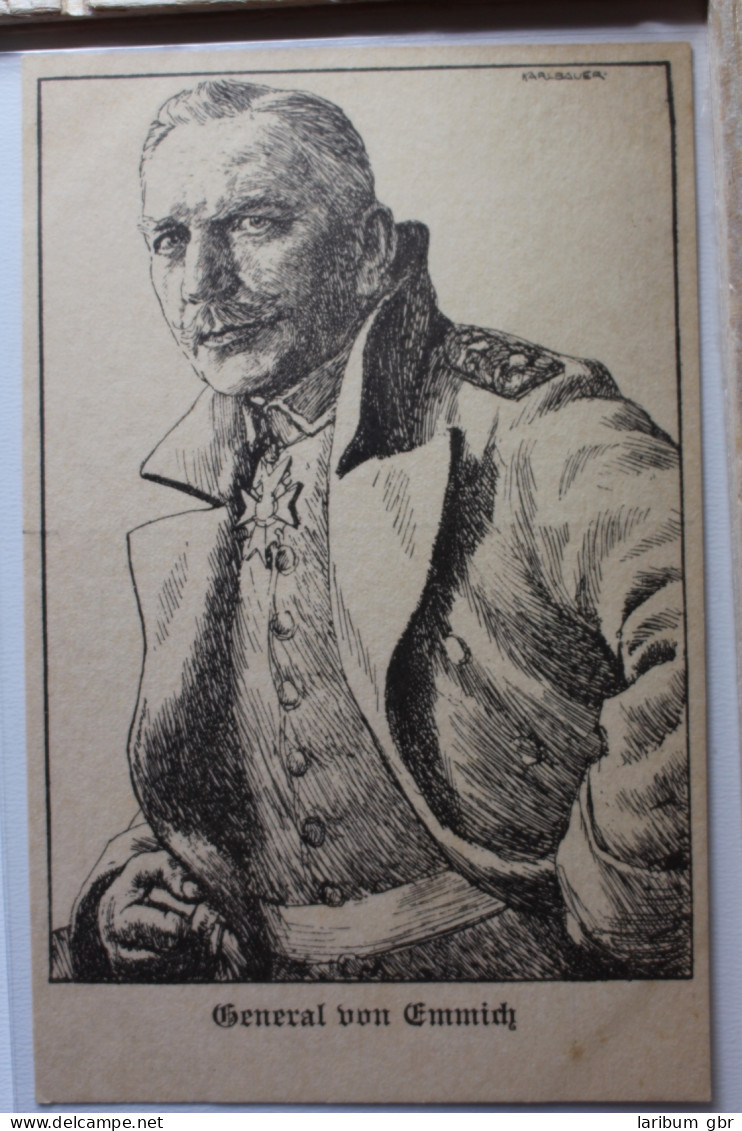 AK Deutschland Porträtkarte - General V. Emmich Künstlerkarte Ungebraucht #PD490 - Other & Unclassified