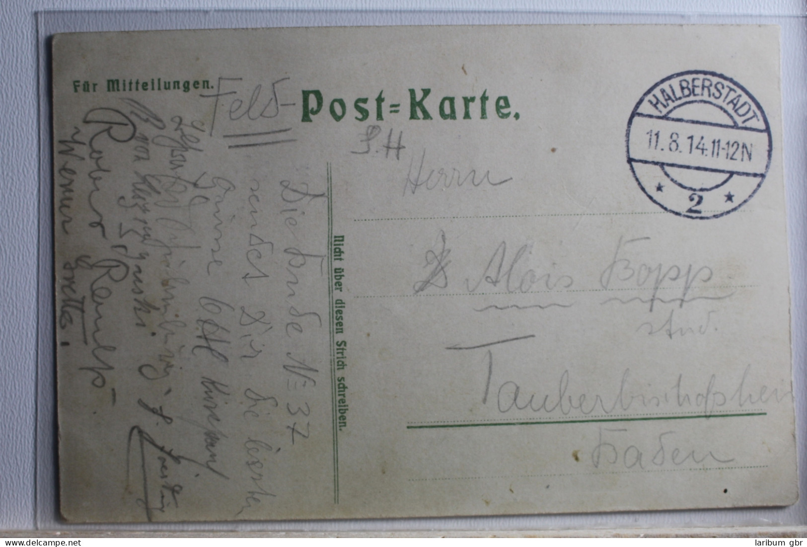 AK Deutschland Feldpost 1914 Gebraucht #PD790 - Autres & Non Classés