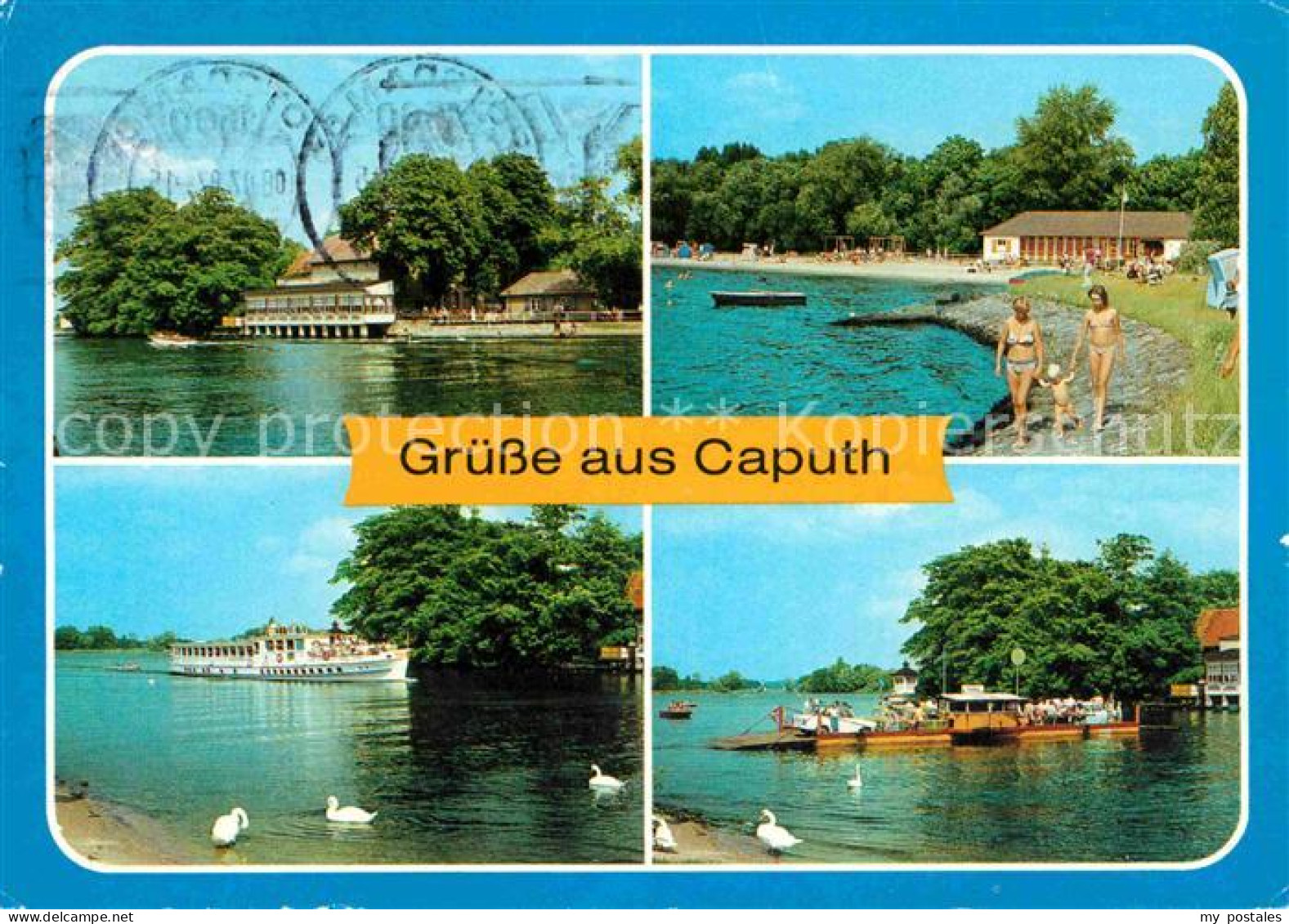 72617156 Caputh Gaststaette Am Faehrhaus Strandbad MS Seebad Templin Faehre Schw - Ferch