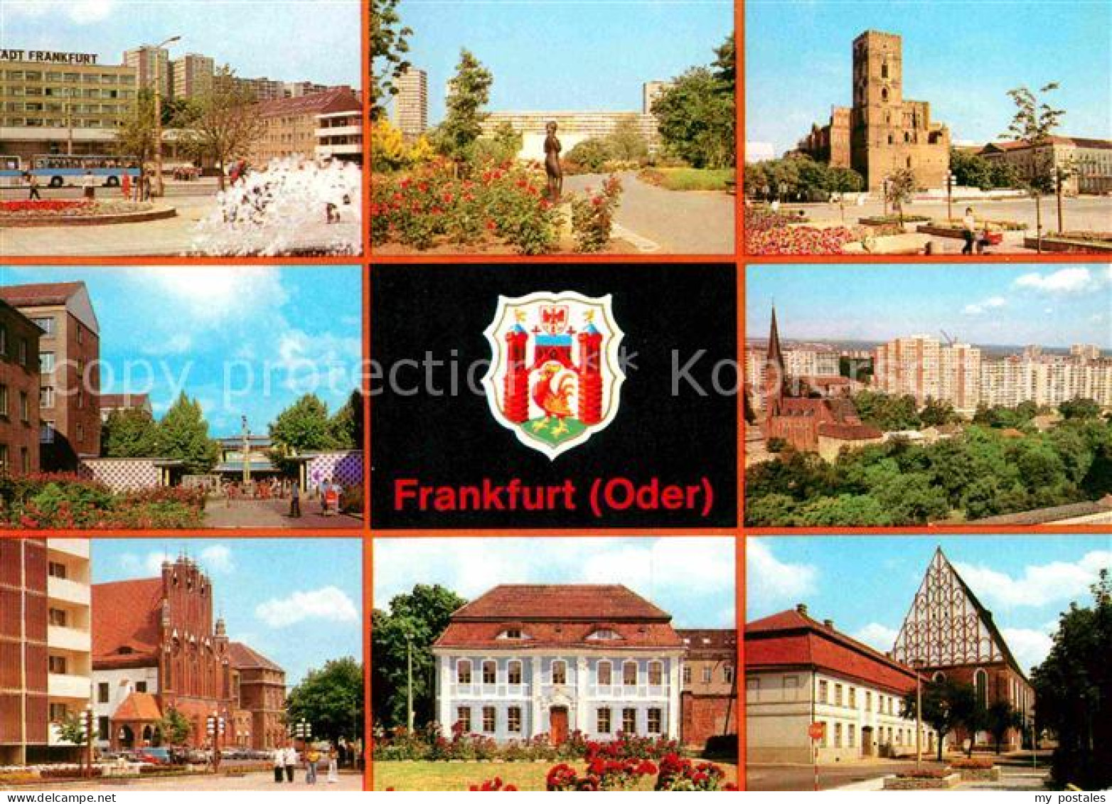 72617134 Frankfurt Oder Karl Marx Str Rathaus Botanischer Garten Kleist Gedenkst - Frankfurt A. D. Oder