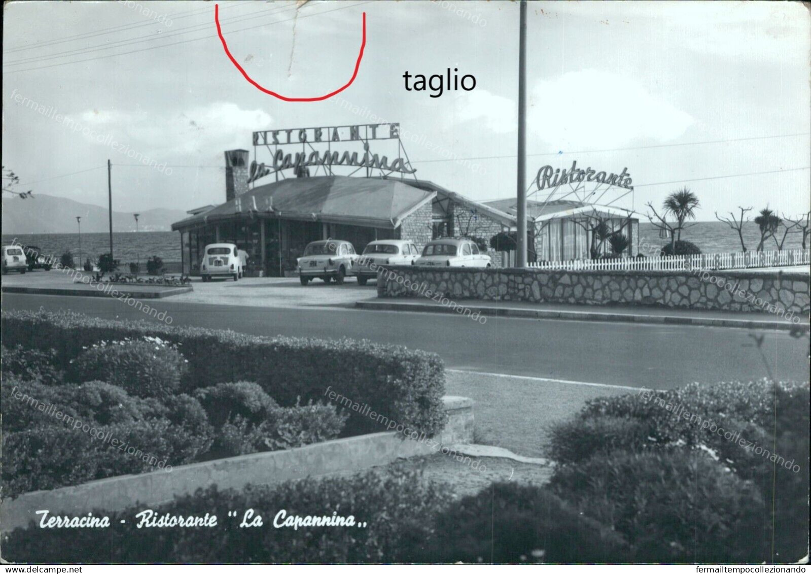 Cr413 Cartolina Terracina Ristorante La Capannina Provincia Di Latina - Latina