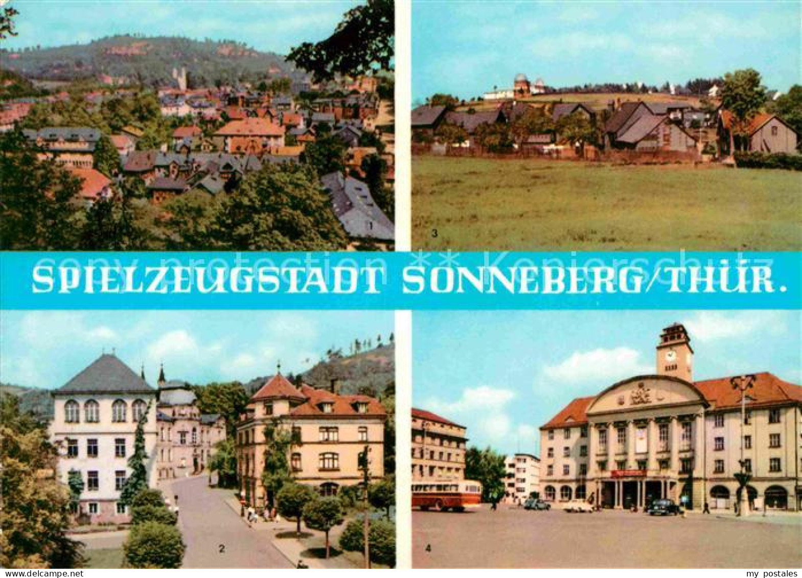 72616779 Sonneberg Thueringen Teilansicht Beethovenstr Mit Dt Spielzeugmuseum St - Sonneberg