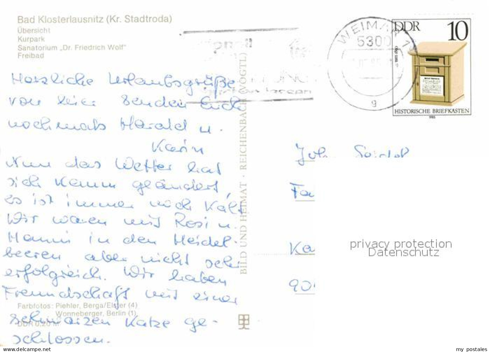 72616777 Bad Klosterlausnitz Teilansicht Kurpark Sanatorium Dr Friedrich Wolf Fr - Bad Klosterlausnitz