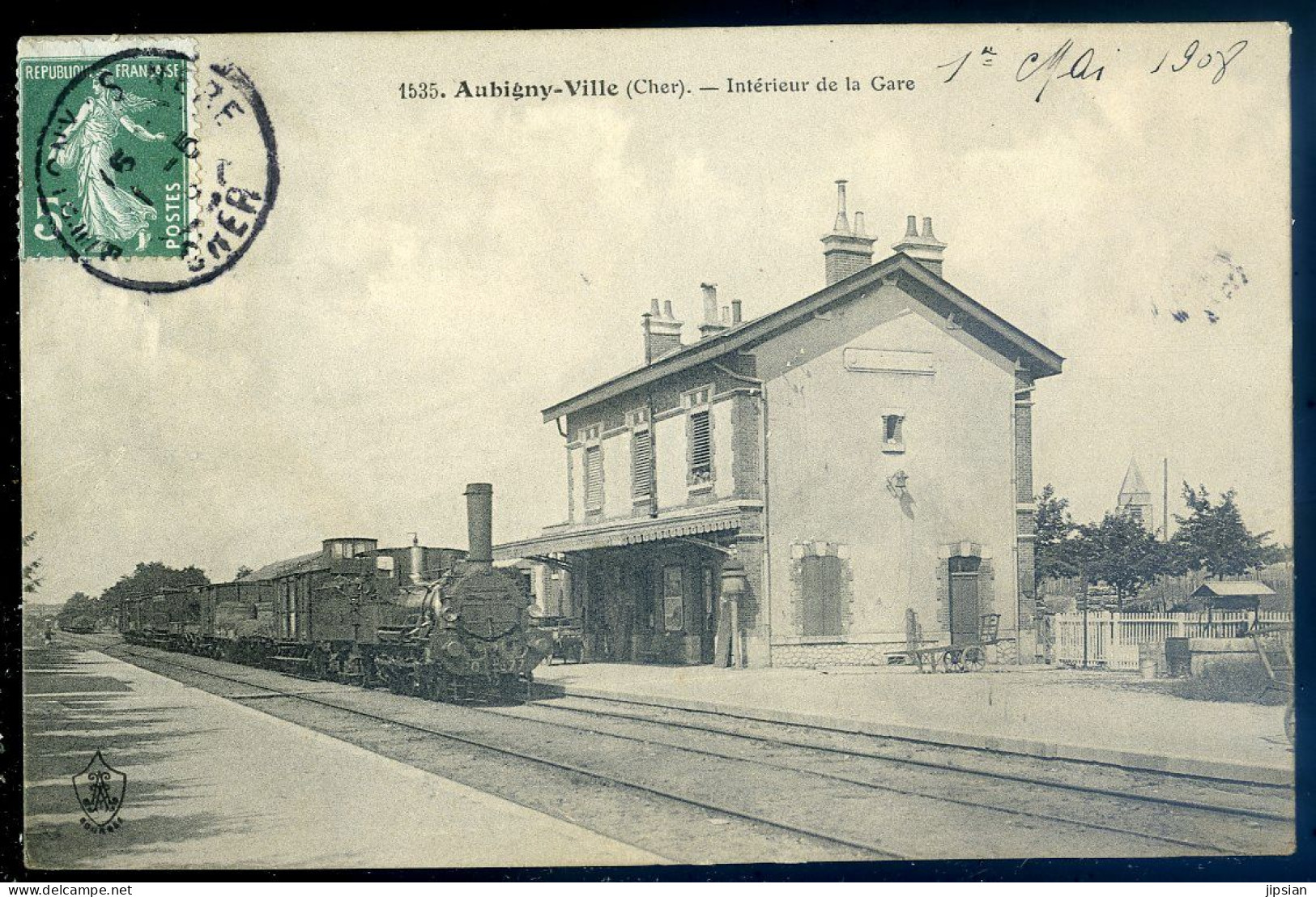 Cpa Du 18 Aubigny Ville -- Intérieur   De La Gare  STEP162 - Aubigny Sur Nere