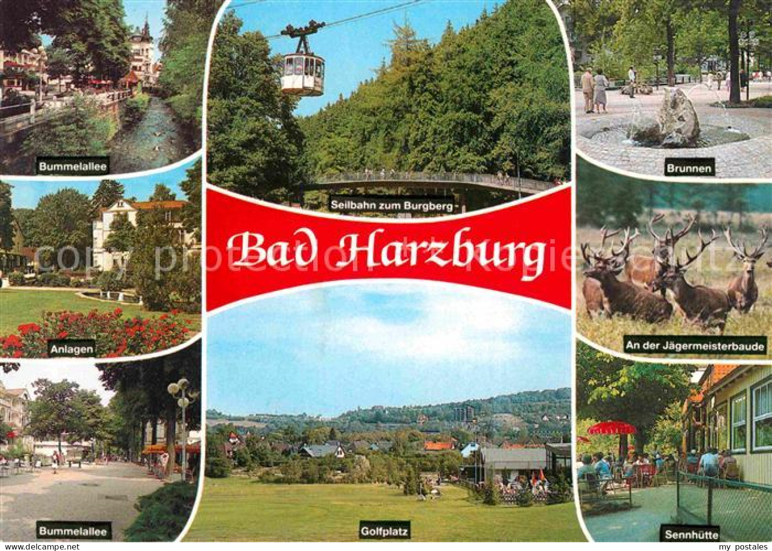 72616689 Bad Harzburg Bummelalle Seilbahn Brunnen Anlagen Jaegermeisterbaude Gol - Bad Harzburg