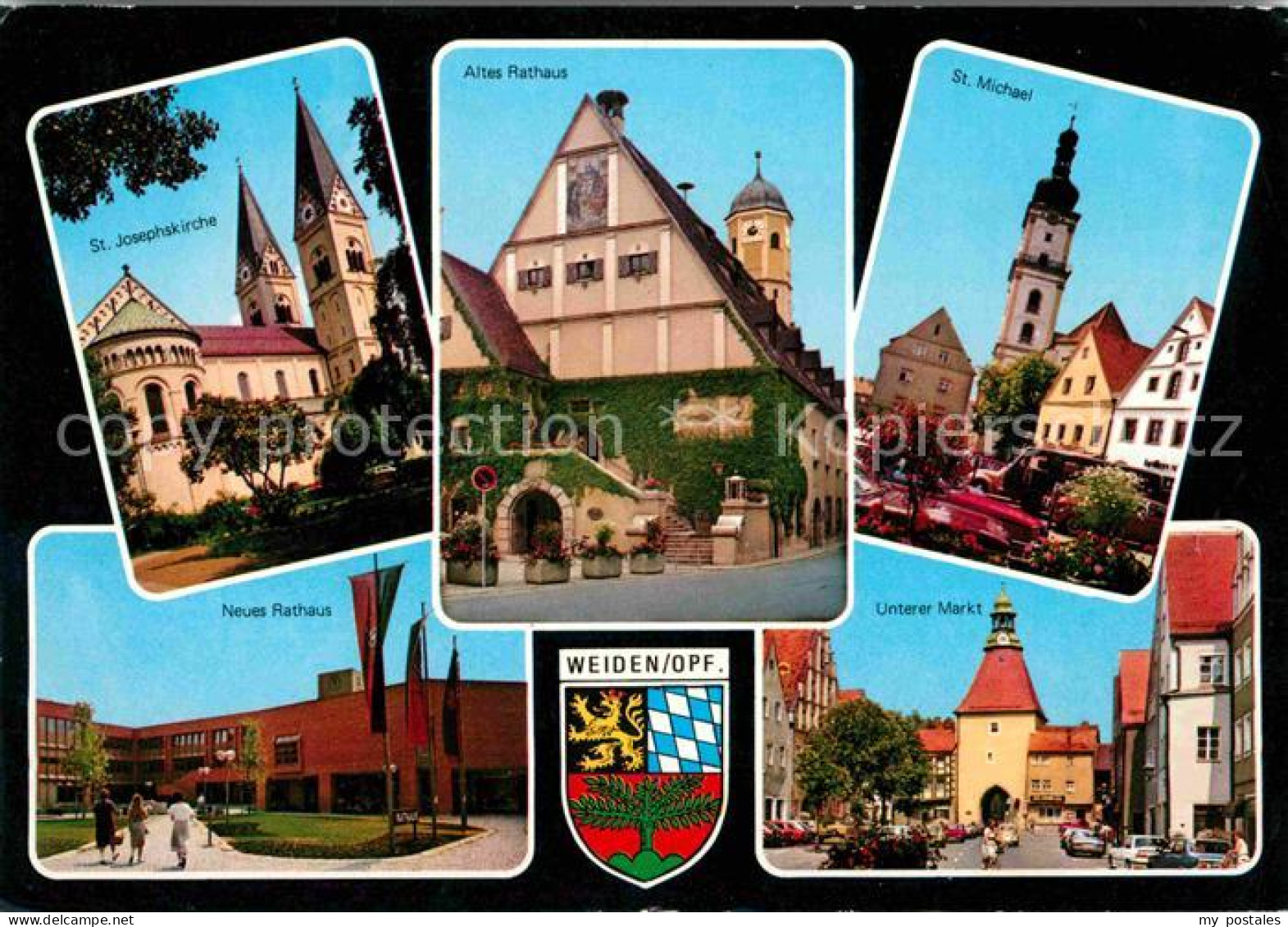 72616663 Weiden Oberpfalz St Josephskirche Altes Rathaus St Michel Neues Rathaus - Weiden I. D. Oberpfalz