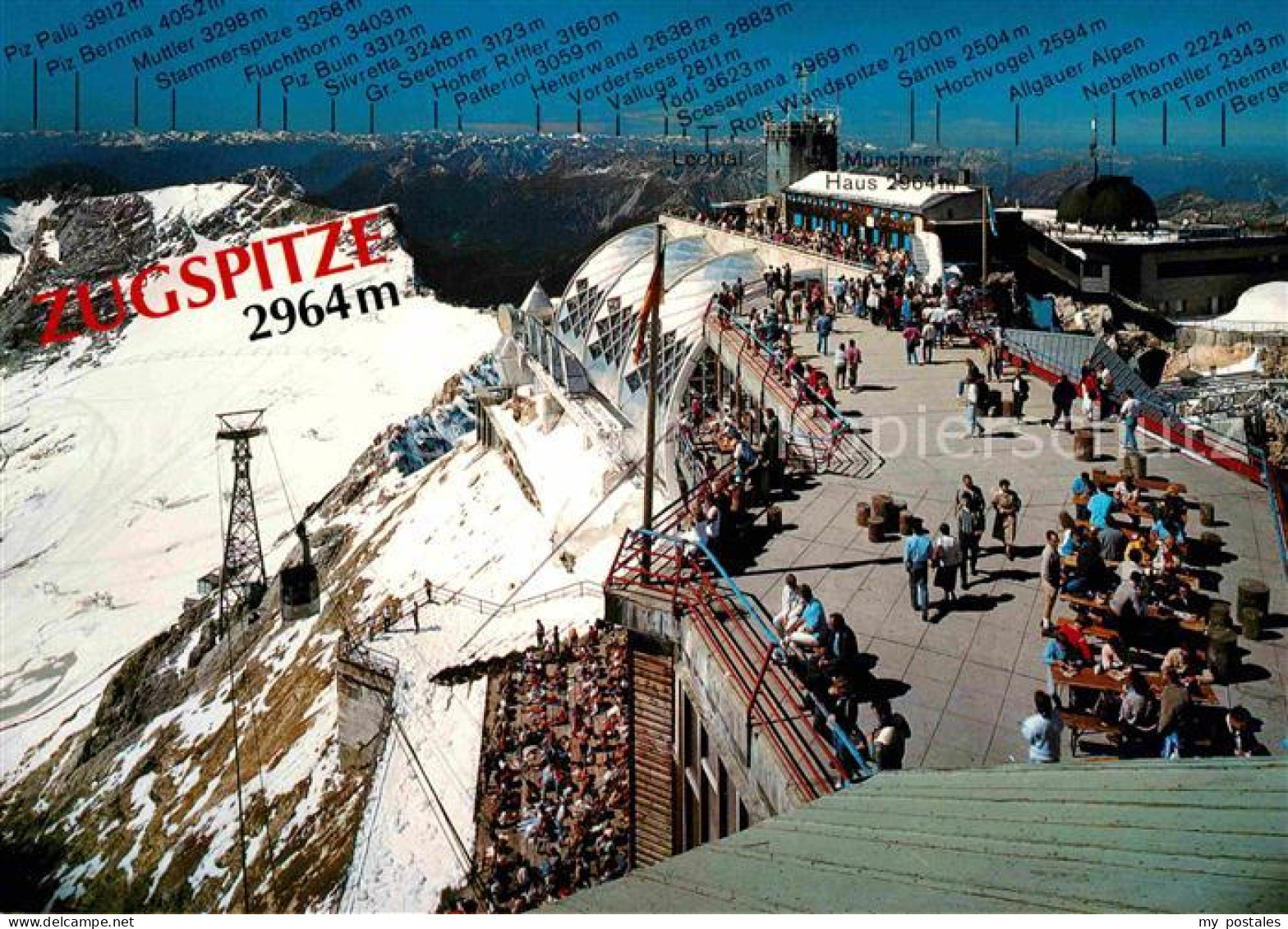 72616561 Zugspitze Aussichtsterrasse Mit Blick Auf Das Zugspitzplatt Fernsicht G - Garmisch-Partenkirchen