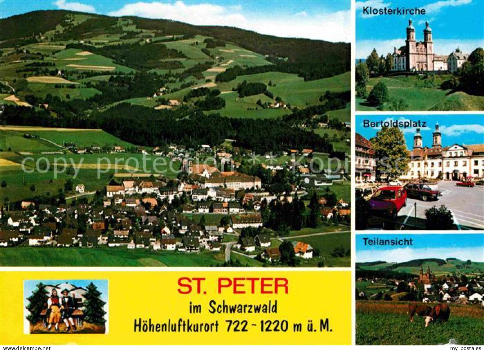 72616551 St Peter Schwarzwald Panorama Hoehenluftkurort Klosterkirche Bertoldspl - St. Peter