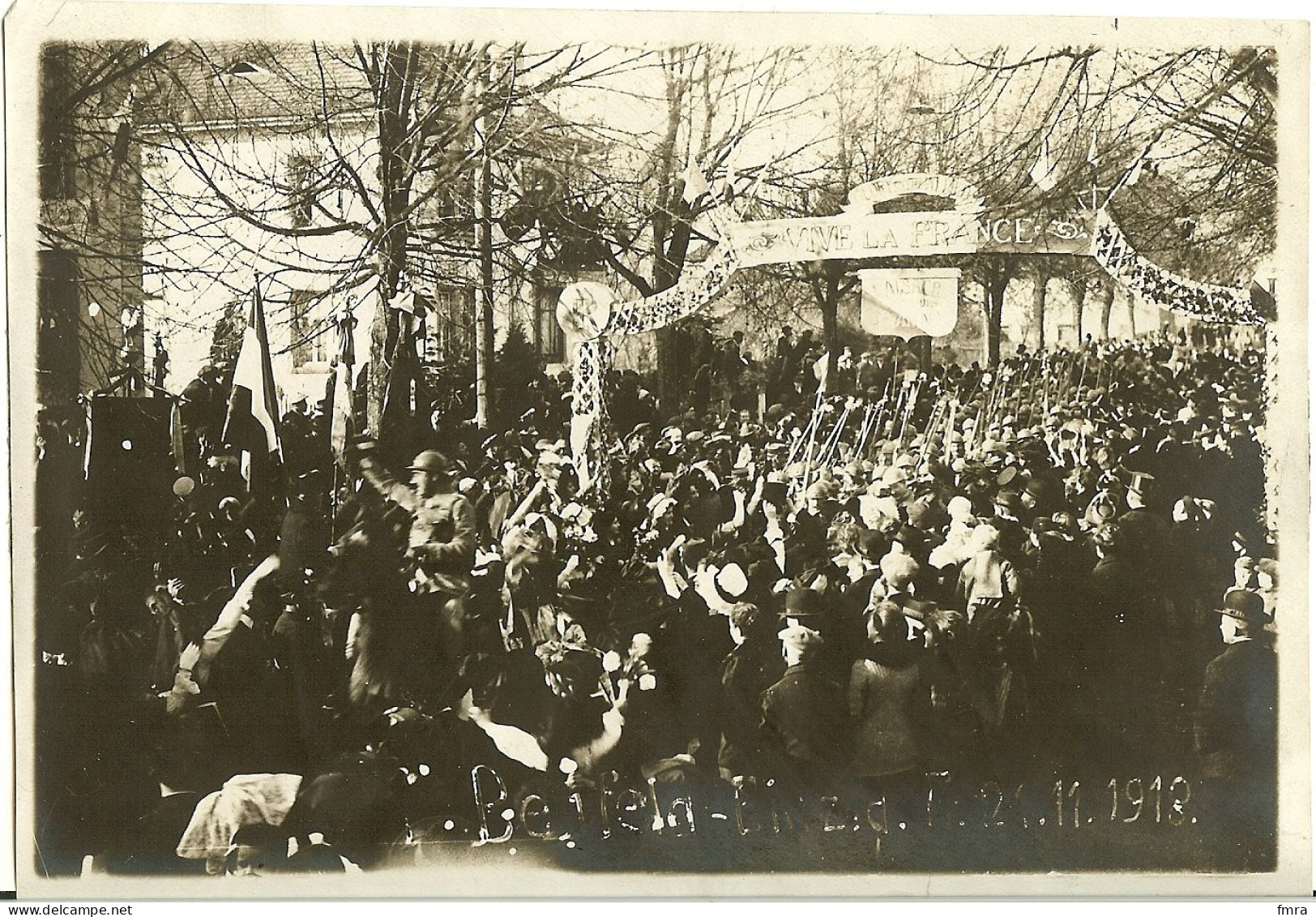 67 – BENFELD – Fête De La Victoire 21.11.1918 - Grande Photo Ancienne 17,5 X 12 Cm    /GP17 - Benfeld
