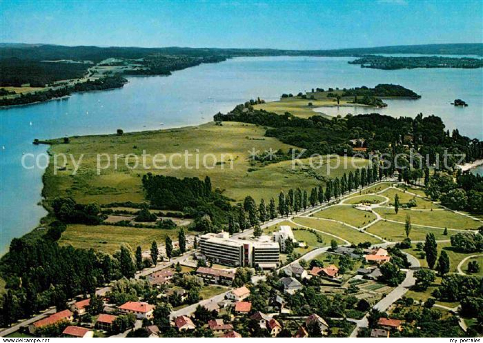 72616487 Mettnau Radolfzell Bodensee Herz Kreislauf Klinik Park Fliegeraufnahme  - Radolfzell