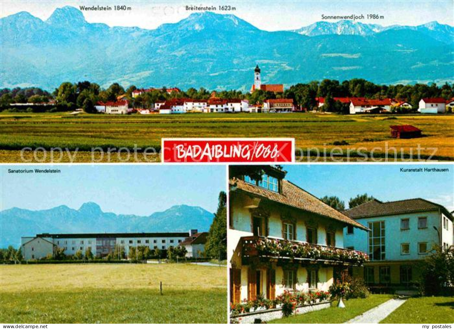 72616477 Bad Aibling Gesamtansicht Mit Alpenpanorama Sanatorium Wendelstein Kura - Bad Aibling