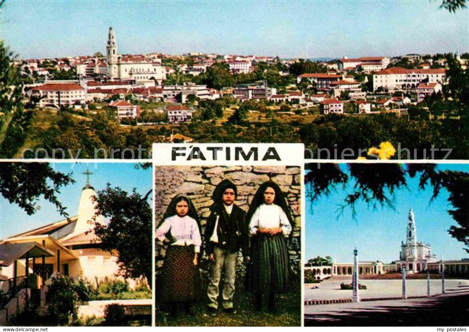 72616454 Fatima Teilansichten Kirche Platz Kinder Trachten Fatima - Other & Unclassified
