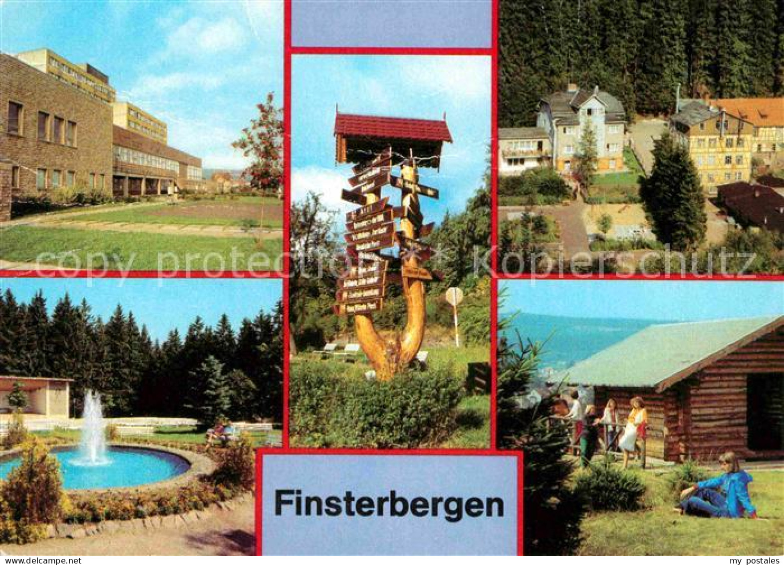 72616348 Finsterbergen FDGB Erholungsheim Wilhelm Pieck Wegweiser VdN Kurheim Na - Autres & Non Classés