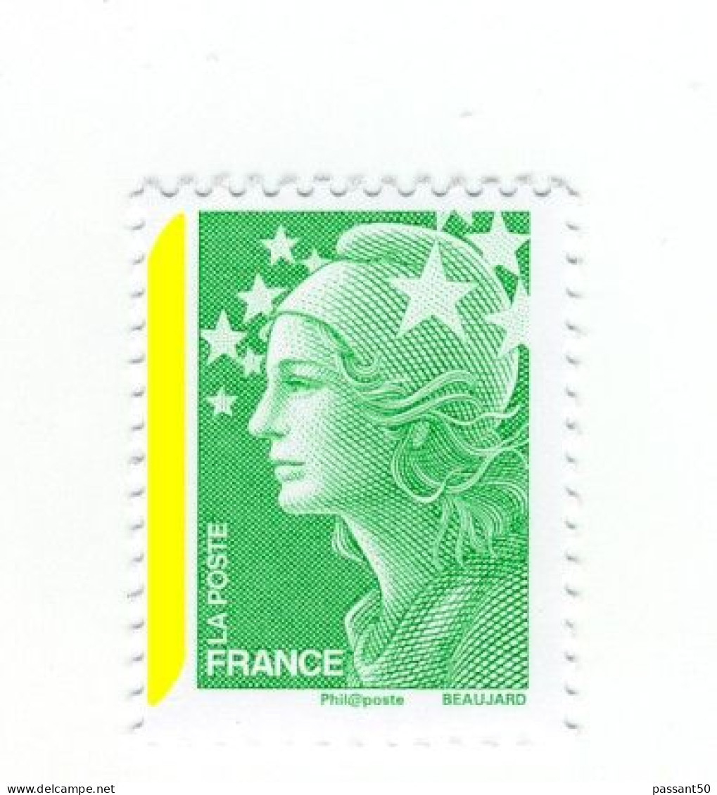 Beaujard TVP Vert YT 4229 Avec Bande De Phospho à Gauche. Rare, Voir Le Scan. Maury N° 4186c : 8 €. - Unused Stamps